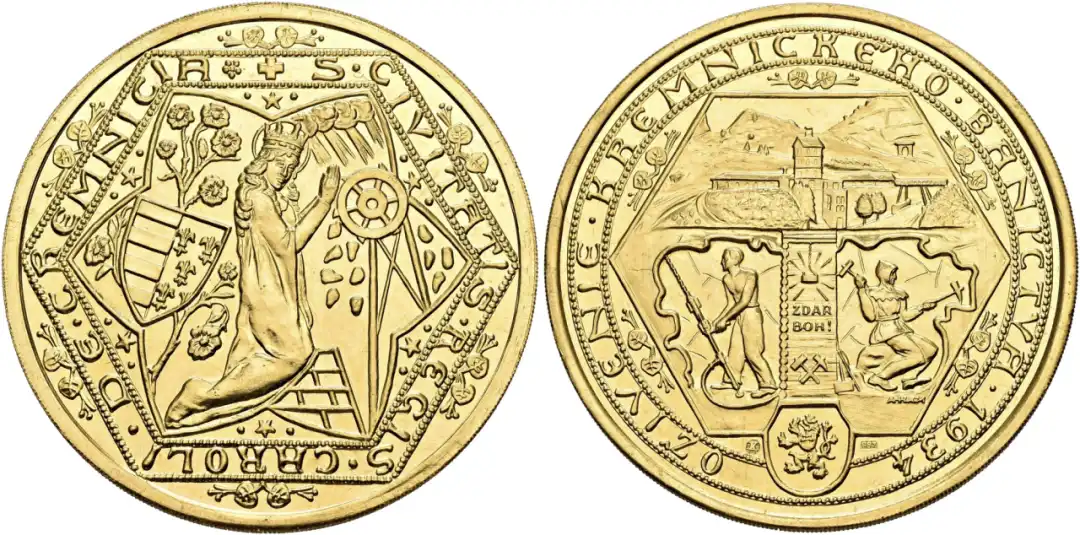 捷克斯洛伐克1934年10杜卡特金币 评级等级 NGC MS 65